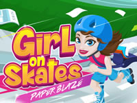 Girl On Skates - Paper Blaze